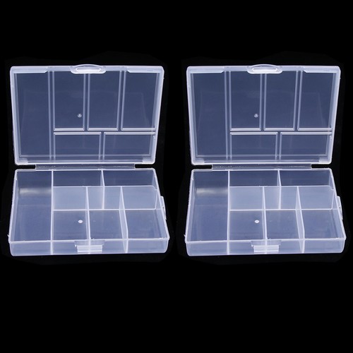 2pcs compartment plastic box - 2pcs,
