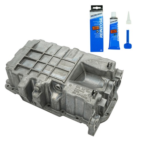 Oil pan with - pan, sealant