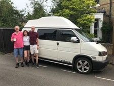 VW T4 Transporter high-top SWB Campervan 2001, full width Kingsize bed!