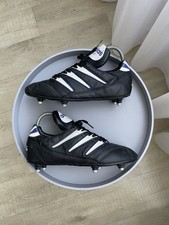 Rare Vintage Adidas 1995 Questra Shoes Soccer Cleats Mens 90s Black Leather US7