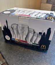 McDonalds Set Of Six Coca-Cola Glasses And Wristbands From London 2012 Olympics