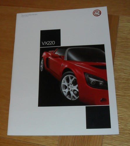 Vauxhall vx220 brochure - vx220,