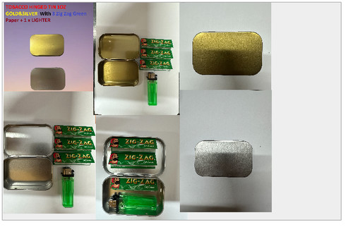 Tobacco hinged tin - hinged,
