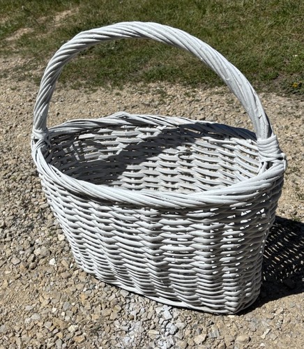 Vintage extra large oval white - oval,