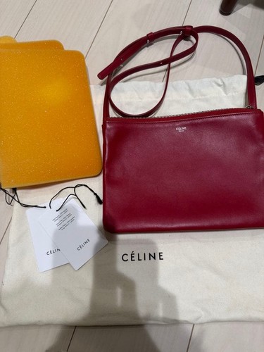Celine trios leather shoulder - leather,