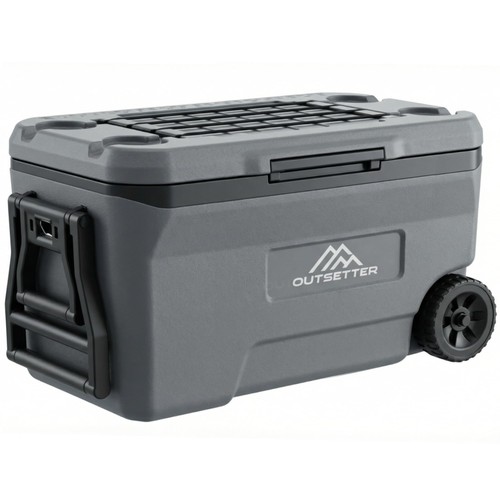 67l cool box with ice - ice, block