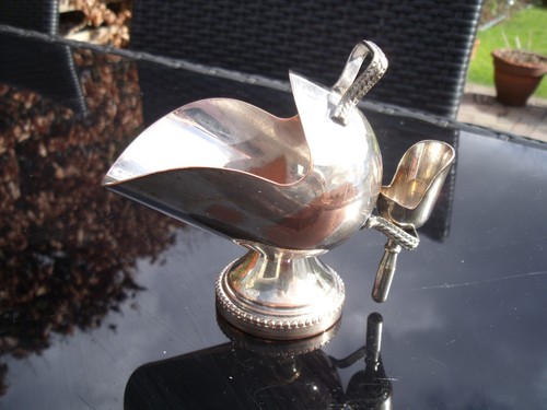 Silver plated sugar scuttle - silver,