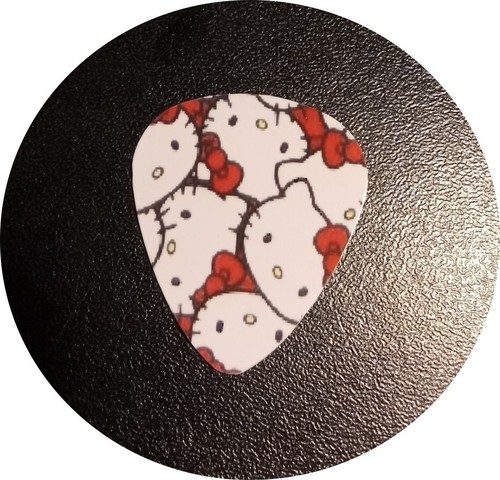 Hello kitty faces guitar - kitty, picks
