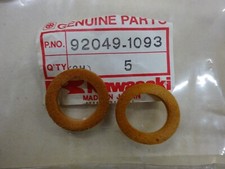 KAWASAKI NOS REAR SHOCKER TOP BUSH SEALS (2) KDX250 KX125 KX250 1982