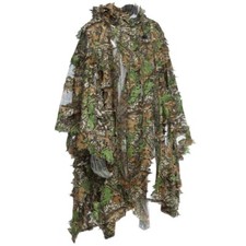 Ghillie Camouflage Poncho 3D LEAF CAMO HUNTING SCREEN FISHING CAMERA HIDE BLIND