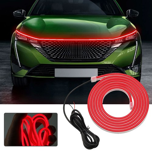 Car hood red led daytime - car,