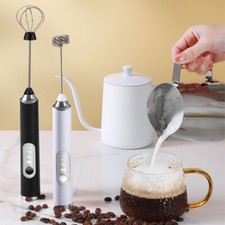 Mini Kitchen Electric Milk Shake Drink Whisk Egg Foamer Mixer Stirrer Frother UK