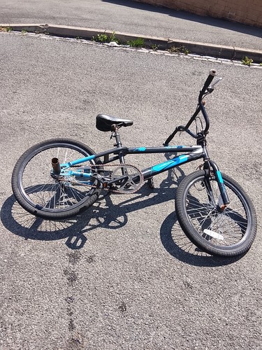 Black blue bmx bike in - bike,