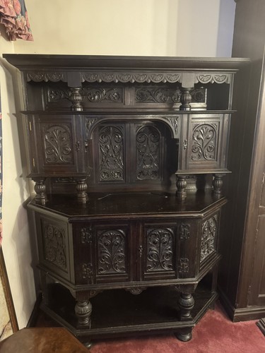 Antique dark oak - dark, dresser/