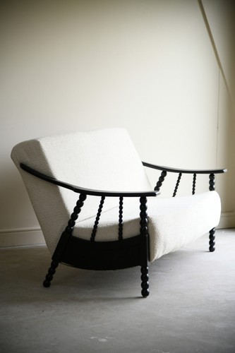 Boucle upholstered sofa - boucle,
