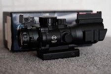 Theta Optics Rhino 4x32 Scope with Fibre Optic Iron Sight
