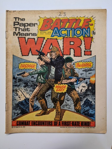 Battle action comic 10th june - battle,