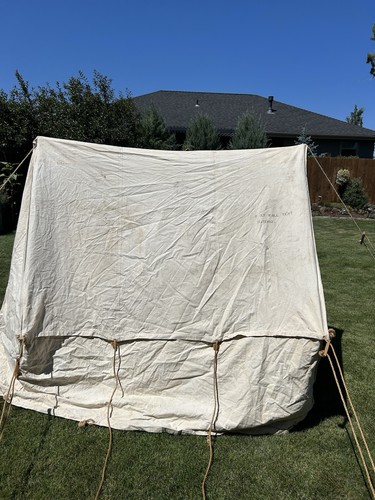 Vintage canvas 7x7 tent - canvas,