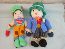 Hand knitted dolls scarecrow