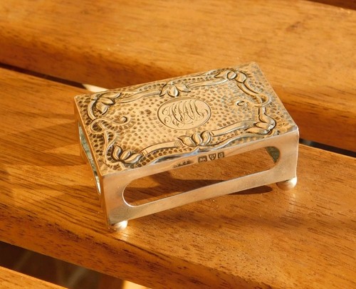 Antique sterling silver match - sterling,