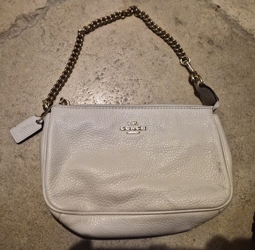 Coach ivory pebbled leather - pebbled,