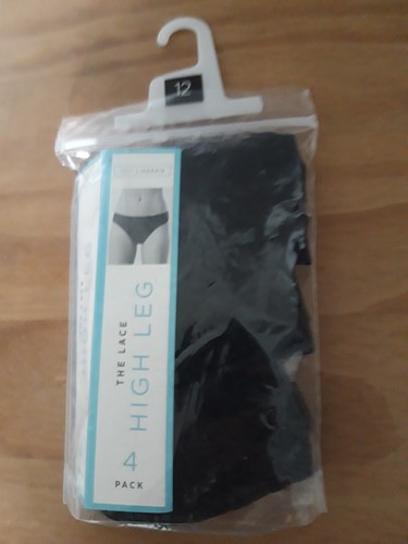 Three pairs black high leg - of,
