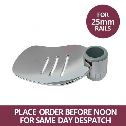 Chrome soap dish tray - tray, 25mm
