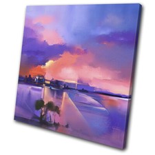 Oil Painting Abstract Sunset