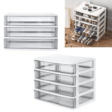 3/4/5 Drawers Storage Box Office Study Desk Stationery A4 Paper Document Holder