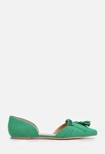 Just Fab Bettine Flats Green