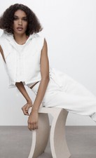 Stunning ZARA WHITE CROPPED