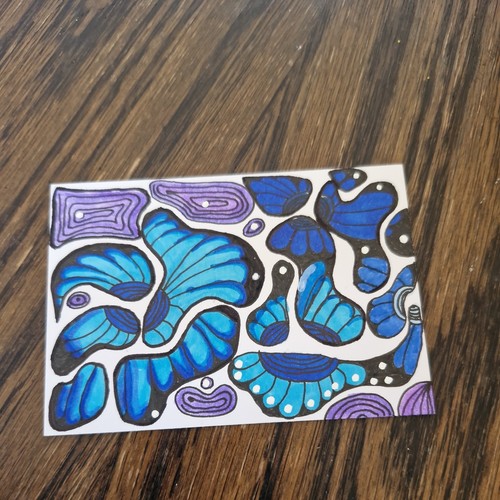 Aceo blue purple - blue, 💜