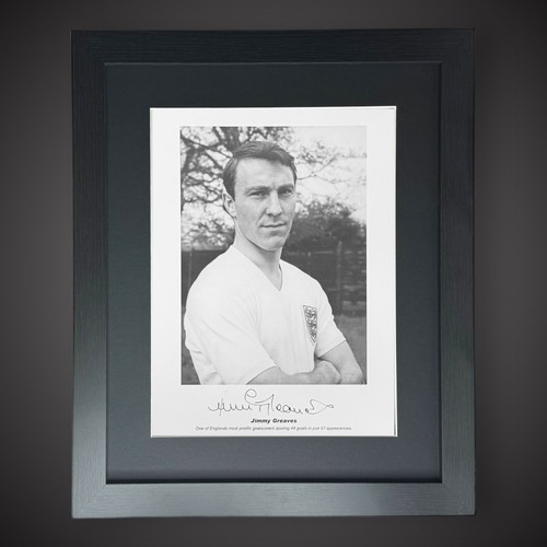 Framed jimmy greaves signed - jimmy,