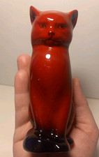 Royal Doulton Flambe Cat 13cm Excellent Condition