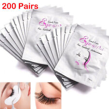 Up to 200 Eyelash Lash Extensions Under Eye Gel Pads Lint Patches Makeup Salon