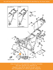 YAMAHA Protector, Engine, 1RL-21471-00-35 OEM TW125 TW200
