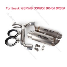 For Suzuki GSR400 GSR600 BK400 BK600 Exhaust Pipe Muffler Tips System  Slip On
