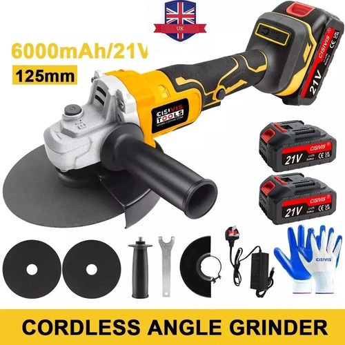 21v 125mm cordless - 125mm, angle