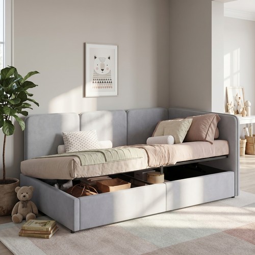 3ft single ottoman storage bed - single,