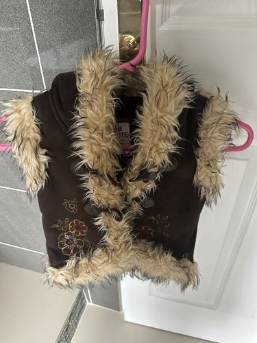 Girls faux sheepskin - sheepskin, gilet