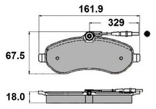 NAP Front Brake Pad Set for