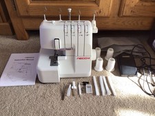 Necchi OV234 Overlocker Serger Sewing Machine with Manual and Foot Pedal - VGC