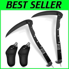 Ergonomic Black Grass Sickle