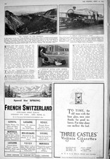 Antique Old Print 1925 Valley