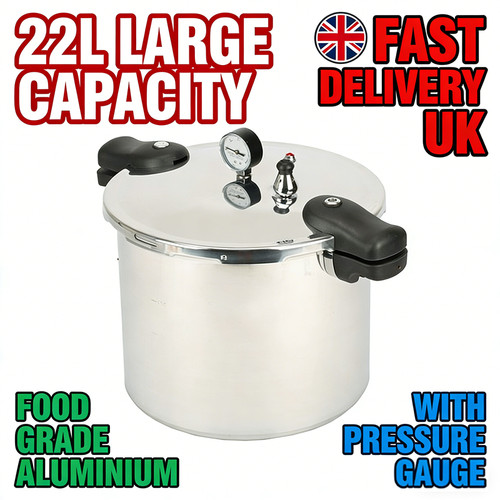 22l aluminium pressure canner - aluminium,