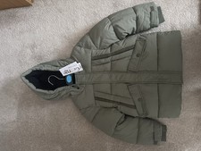 Khaki green Boys Coat 6-7 yrs