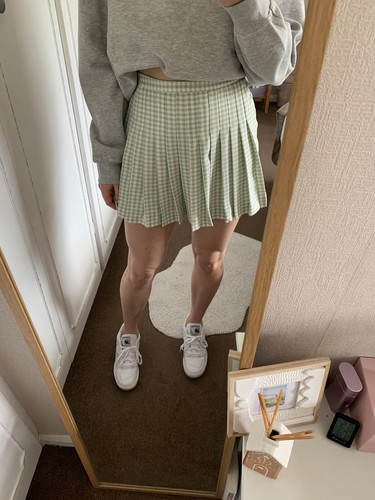 Zara checked pleated - zara checked,