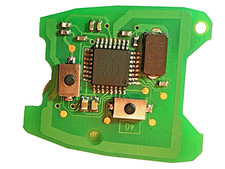 PEUGEOT 307  REMOTE KEY FOB PCB USED  PN:6554RC PLUS NEW BATTERY & TRANSPONDER