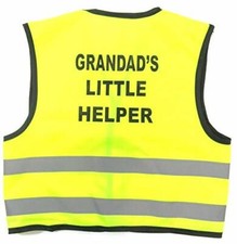 Boys Hi Vis Vest Waistcoat  Logo Printed Safety Pink Yellow Reflect Girls Kids
