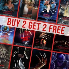 A Nightmare On Elm Street Classic Movie Posters Freddy Krueger Wall Art